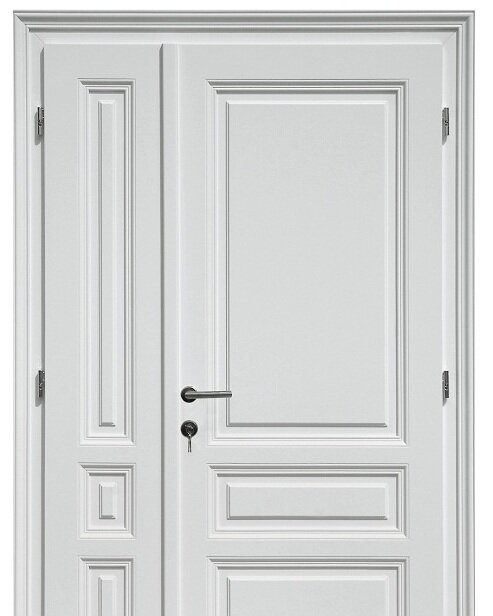 Dvokrilna bela sobna vrata